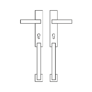 Reflex Door Entrance Set 2Handle + 2 Ha